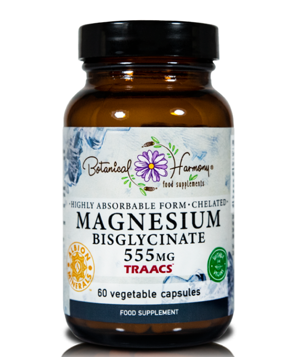 Magnesium bisglycinate 555mg food supplement Botanical Harmony
