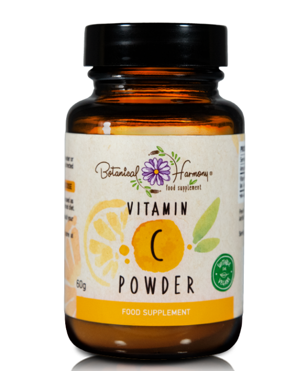 Vitamin C 1000mg powder food supplement Botanical Harmony Natural